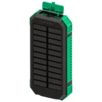 Green Lion Solar Flex 20000mAh Power Bank - Green & Black