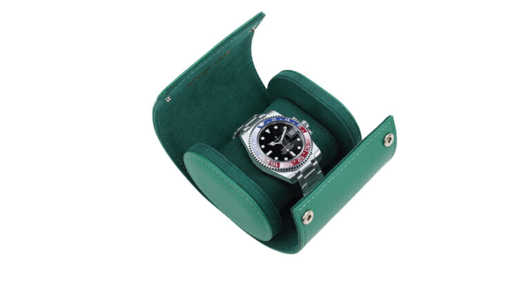 Green Lion Solo Watch Roll Case - Rolex Green