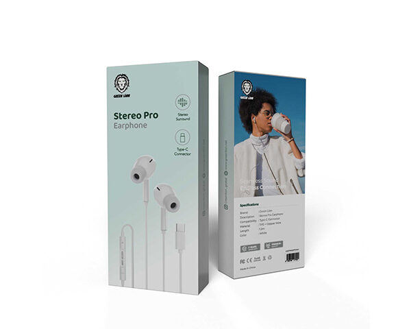 Green Lion Stereo Pro Earphone with Type-C Connector