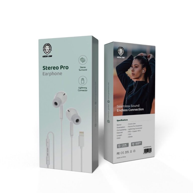 Green Lion Stereo Pro Earphone with Lightning Connector