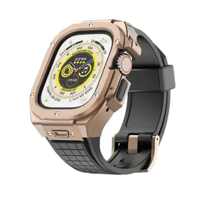 Green Lion Styled Ultra Case for Apple Watch 49mm - Rose Gold