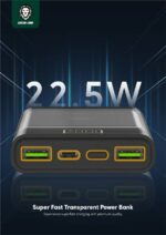 Green Lion Super Fast Transparent Power Bank 20000mAh Green Lion