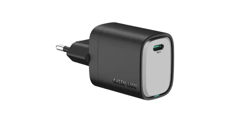 Green Lion Supra 20W EU Wall Charger - Black/Grey
