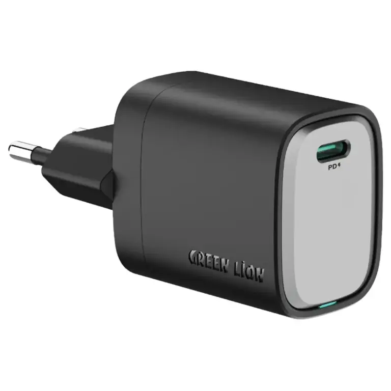 Green Lion Supra 45W EU Wall Charger - Black/Grey