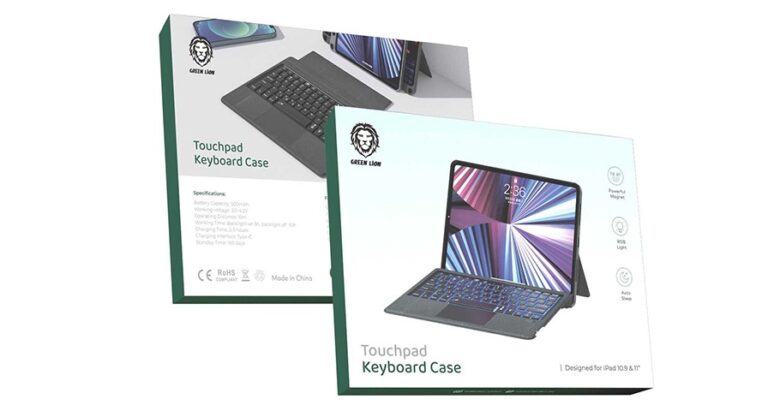 Green Lion Touchpad Keyboard Case for iPad 10.5" & 10.2"
