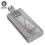 Green Lion Transparent 2 Power Bank with Integrated Cables 20000mAh PD 20W
