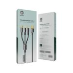 Green Lion Transparent 3 in 1 Braided Cable ( USB-C / Lightning / Micro ) 1M