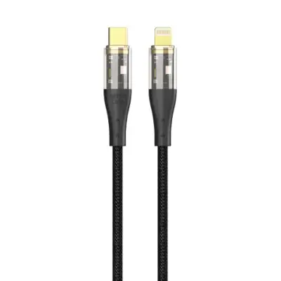 Green Lion Transparent Cable USB-C To Lightning Braided