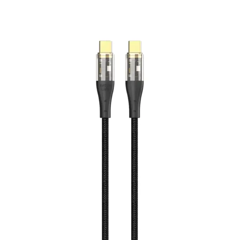 Green Lion Transparent Cable USB-C To USB-C Braided