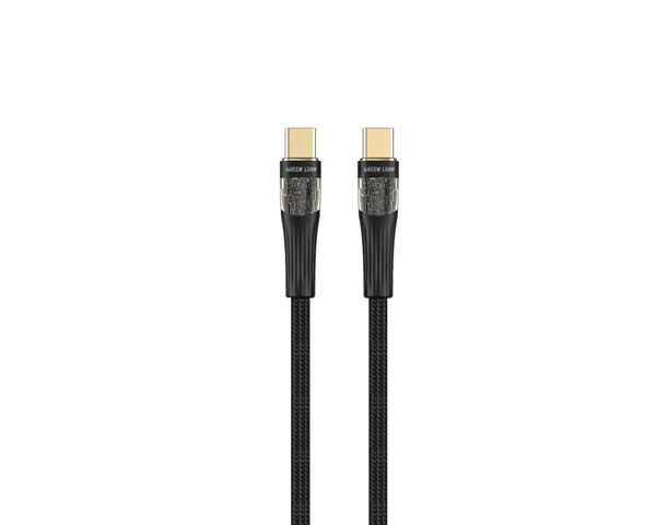 Green Lion Transparent Cable USB-C to USB-C