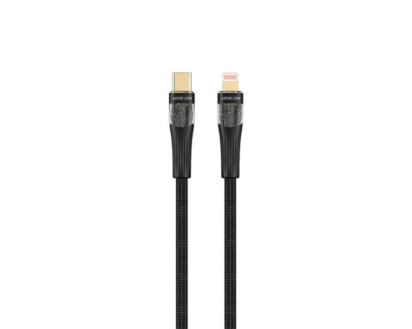Green Lion Transparent Cable USB-C to Lightning