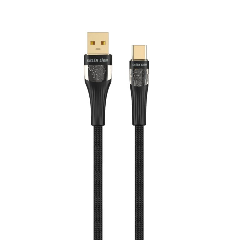 Green Lion Transparent Cable USB-A to USB-C