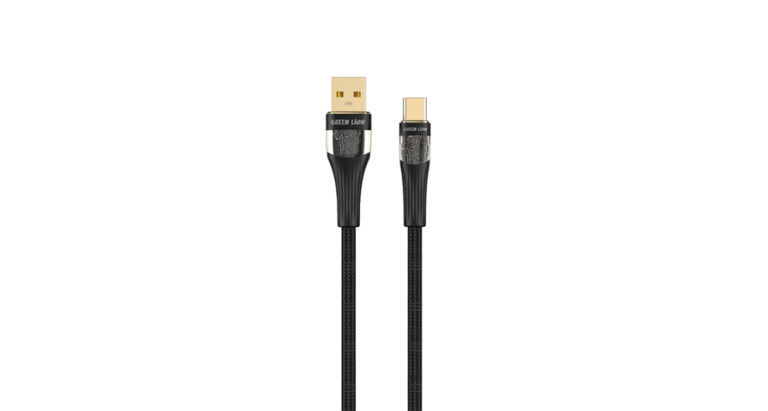 Green Lion Transparent Cable USB-A to USB-C