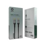 Green Lion Transparent LED Cable 60w Type-C to Type-C -Black