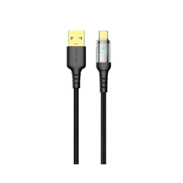 Green Lion Transparent LED Cable USB To Type-C