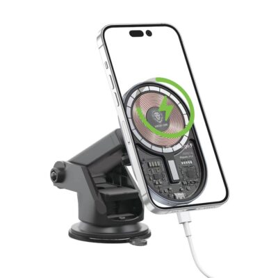 Green Lion Transparent Magnetic Wireless Car Charger 15W