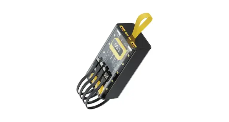Green Lion Transparent Pro 30000mAh Power Bank - Black/Yellow