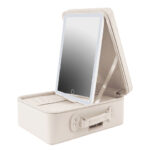 Green Lion Travel Makeup Bag with Lighted Mirror