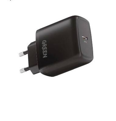 Green Lion Type-C Port Wall Charger 20W EU with PVC (Type-C to Type-C Cable)