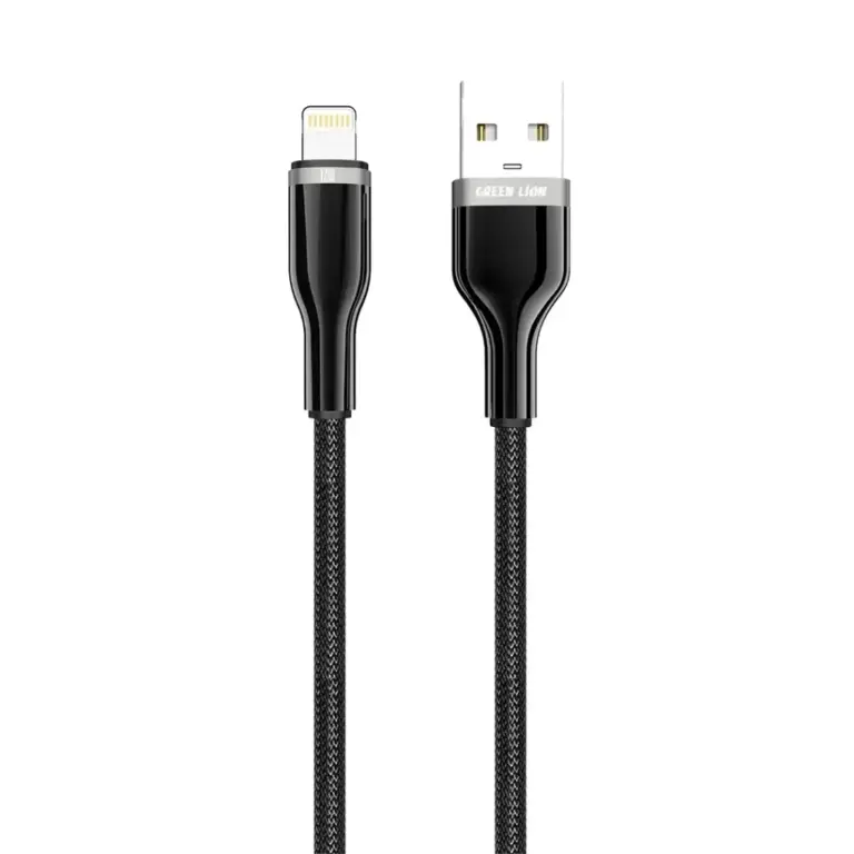 Green Lion USB-A to Lightning Zinc Alloy Braided Cable