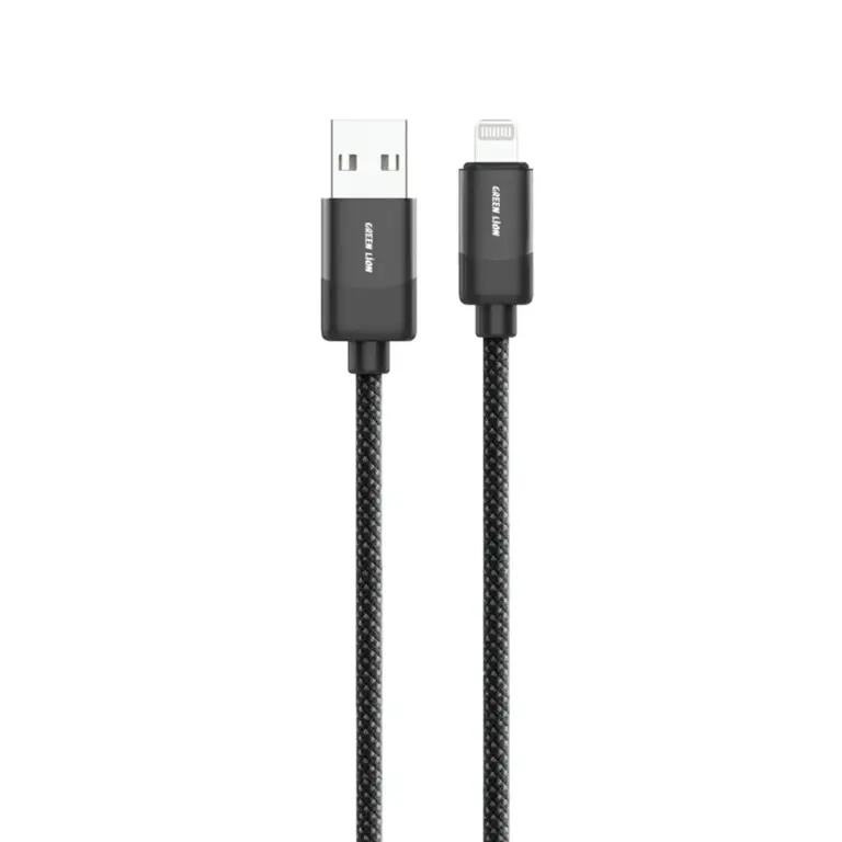 Green Lion USB-A to Lightning Braided Cable 1m 12W