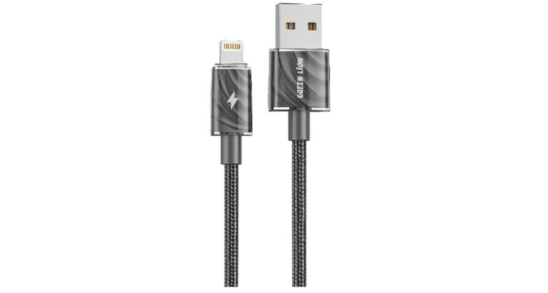 Green Lion USB-A to Lightning Thick Braided Cable 1M