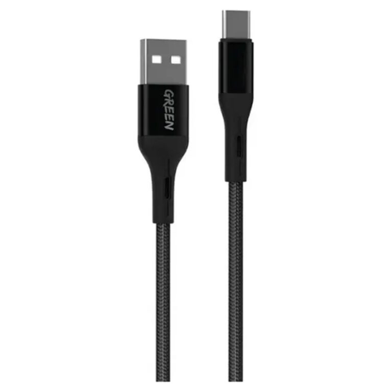 Green Lion USB-A to Type-C Braided Cable 1M