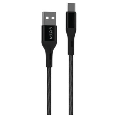 Green Lion USB-A to Type-C Braided Cable 1M