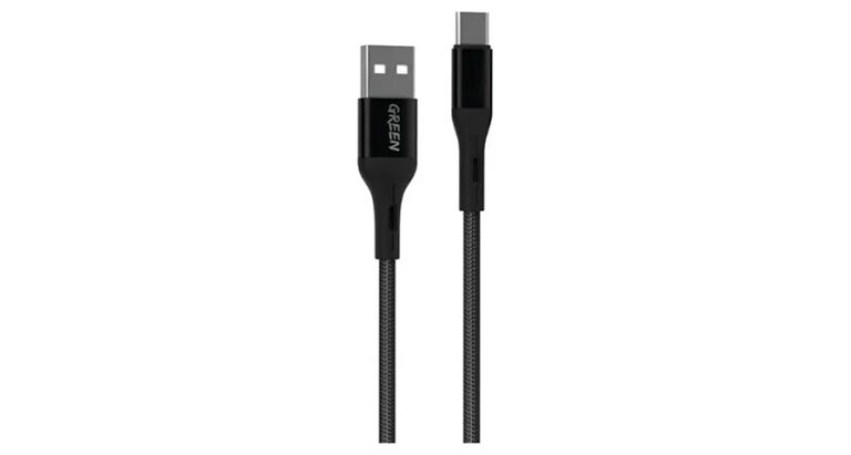 Green Lion USB-A to Type-C Braided Cable 1M