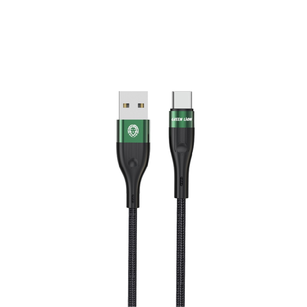 Green Lion USB-A to Type-C Braided Cable 3M