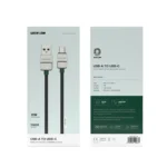 Green Lion USB A to Type-C Cable Electroplated + Braided 1m 15W