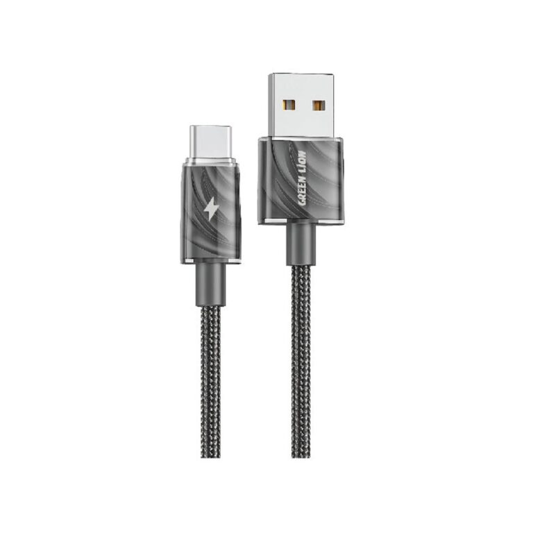 Green Lion USB-A to USB-C Thick Braided Cable 1M