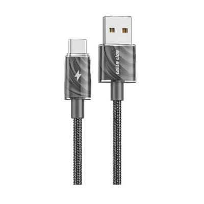 Green Lion USB-A to USB-C Thick Braided Cable 1M