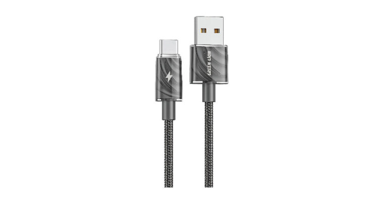 Green Lion USB-A to USB-C Thick Braided Cable 1M