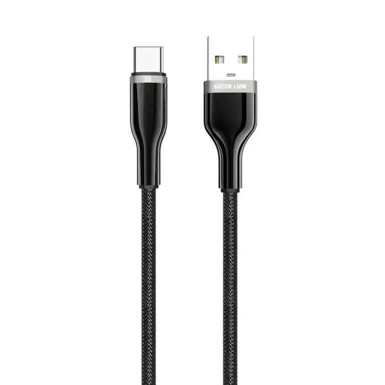 Green Lion USB-A to USB-C Zinc Alloy Braided Cable