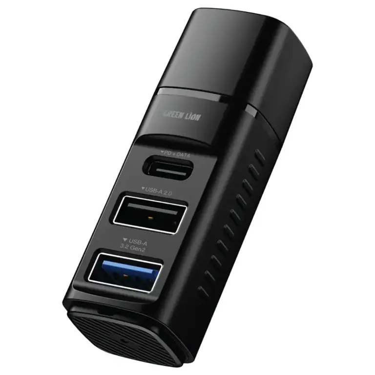 Green Lion USB-C 3-In-1 Dock with USB-A 3.2 & USB-A 2.0 & USB-C