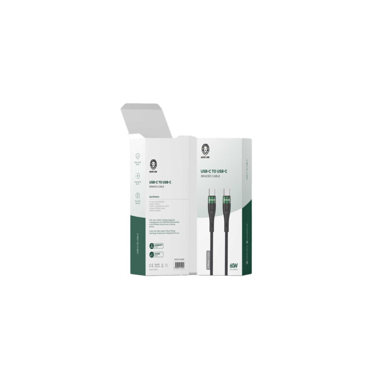 Green Lion USB-C to Type-C Braided Cable 3M / 1M PD 60W