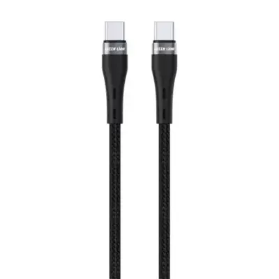 Gadget Pulse Kenya 56 Green Lion USB-C to USB-C Braided Cable