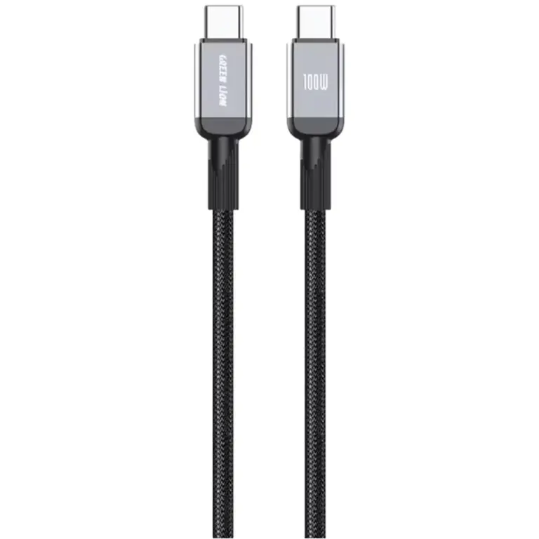 Green Lion USB-C to USB-C Durable 1m Braided Cable PD 100W