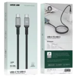 Green Lion USB-C to USB-C Durable 1m Braided Cable PD 100W