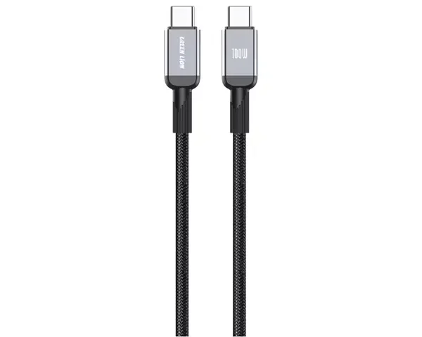 Green Lion USB-C to USB-C Durable 1m Braided Cable PD 100W