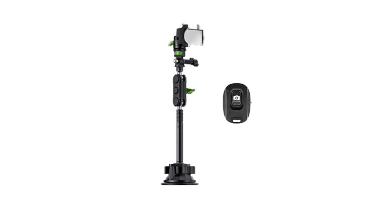 Green Lion Ultimate Holder Pro with Suction Cup Mount 4.5 - 7.2 Inches - Green / Black