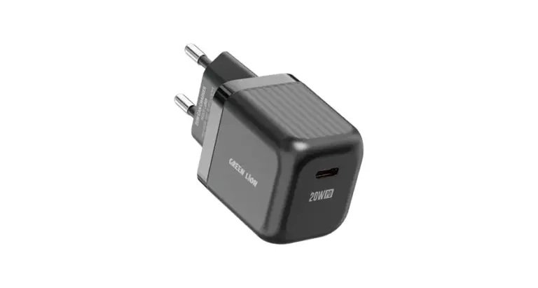 Green Lion Ultra Compact GaN Wall Charger EU Pin USB-C 20W (with C to C / C to L Cable)