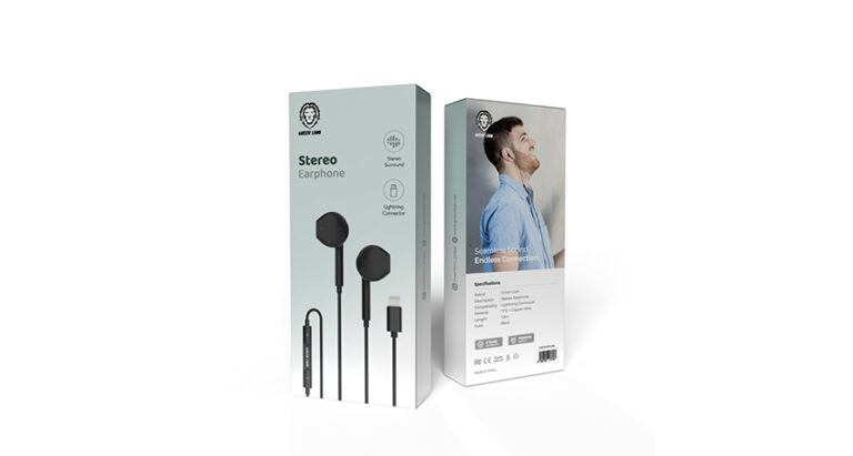 Green Lion Wired Stereo Earphones with Lightning Connector