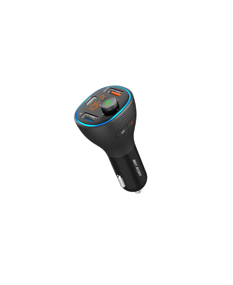 Green Lion Wireless Hands-Free Car Kit with Built-In FM Transmitter ( QC3.0 + PD 20W ) 38W
