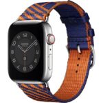 Green Lion Woven Textile Watch Band