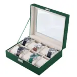 Green Lion classic Watch Box 10 slots with Glass