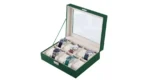 Green Lion classic Watch Box 10 slots with Glass