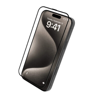 Levelo 3D Resin Glue High Silicone Aluminum Glass Screen Protector for iPhone 16 Series - Clear
