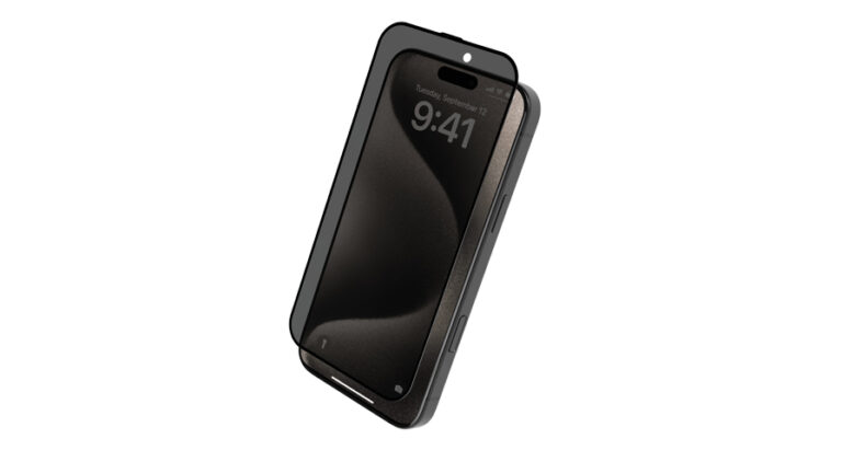 Levelo 3D Resin Glue High Silicone Aluminum Glass Screen Protector for iPhone 16 Series - Privacy